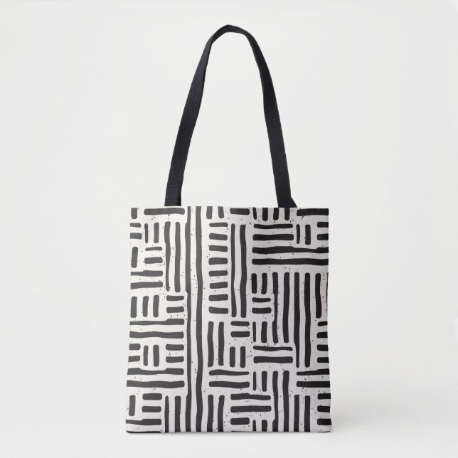 Hand drawn seamless repeating pattern with lines t tote bag (Front)