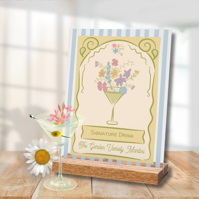 Hand drawn Signature Drink Seed Packet Sign (Creator Uploaded)