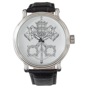 hand drawn sketch Vatican Papal key Watch