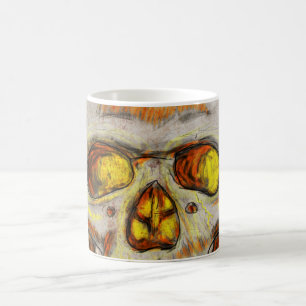 Hand Drawn Skull Coffee Mug