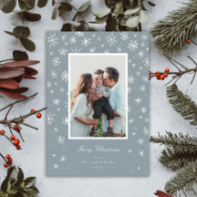 Hand Drawn Snowflake Holiday Card