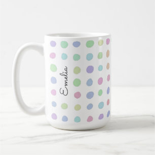 Hand Drawn Spots Personalised Mug