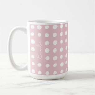 Hand Drawn Spots Personalised Mug