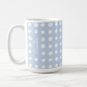 Hand Drawn Spots Personalised Mug