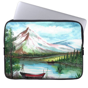 Hand Drawn Spring Landscape Scenery-24531 Laptop Sleeve