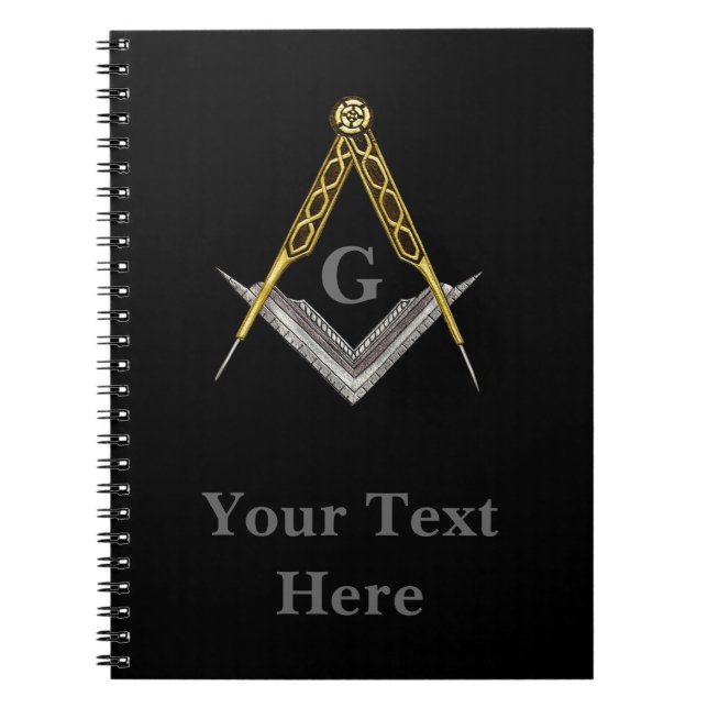Hand Drawn Square and Compass Notebook (Front)