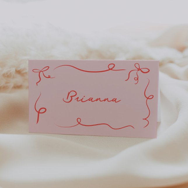 Hand Drawn Squiggle Frame Place Card (Creator Uploaded)