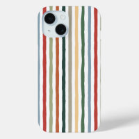Hand-drawn stripes in art nouveau-inspired colours