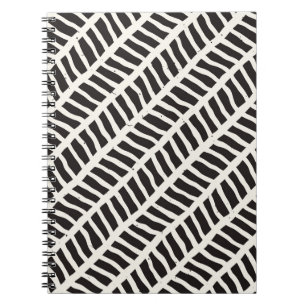 Hand drawn style seamless pattern. Abstract geomet Notebook