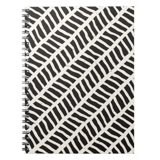 Hand drawn style seamless pattern. Abstract geomet Notebook (Front)