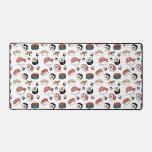Hand-Drawn Sushi Mix Desk Mat