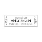 Hand Drawn Swirls Return Address