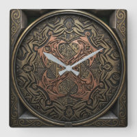 Hand-Drawn to 3D Digital: Intricate Bronze Mandala