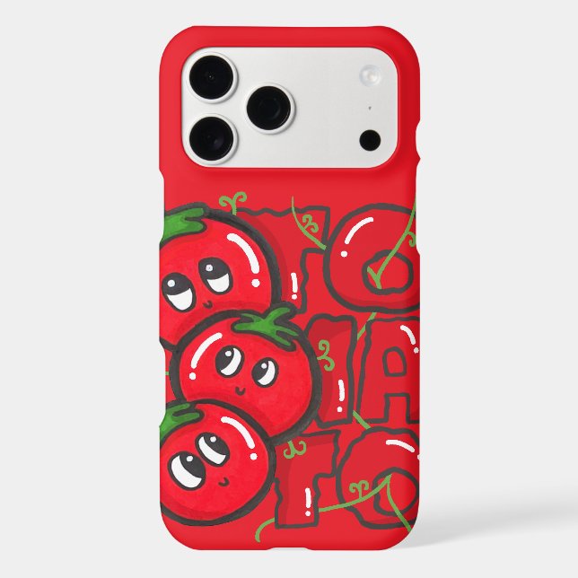 Hand-drawn Tomato Letter Stack Trio (Back)