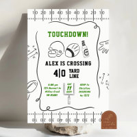 Hand Drawn Touchdown Adult Man Birthday