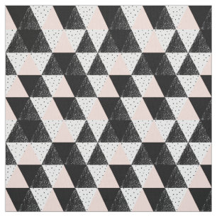 Hand Drawn Triangle Geometric Pattern Fabric