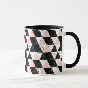 Hand Drawn Triangle Geometric Pattern Mug