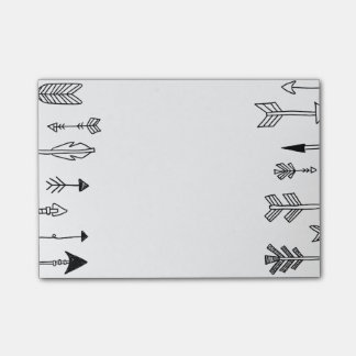 Hand Drawn Tribal Arrow Art Post-it Notes
