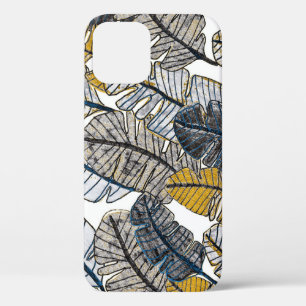 Hand Drawn: Tropical Leaves iPhone 12 Case