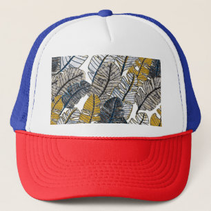 Hand Drawn: Tropical Leaves Trucker Hat