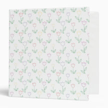 Hand Drawn Tulip Flower Pattern