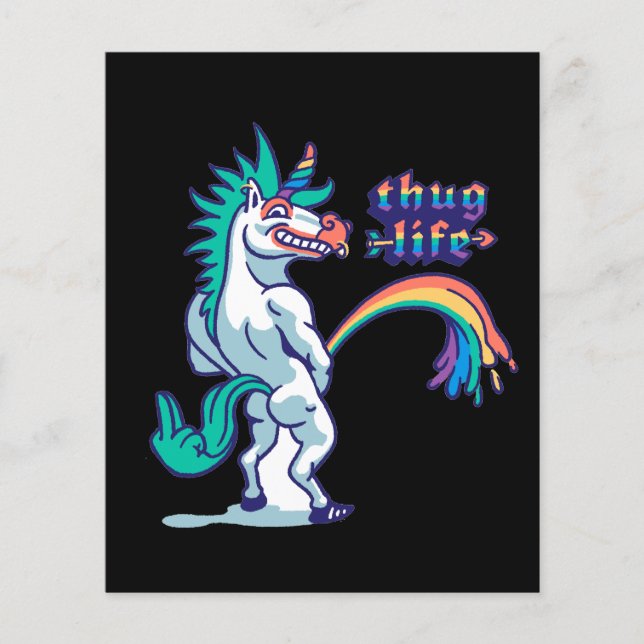 hand drawn unicorn peeing (Front)