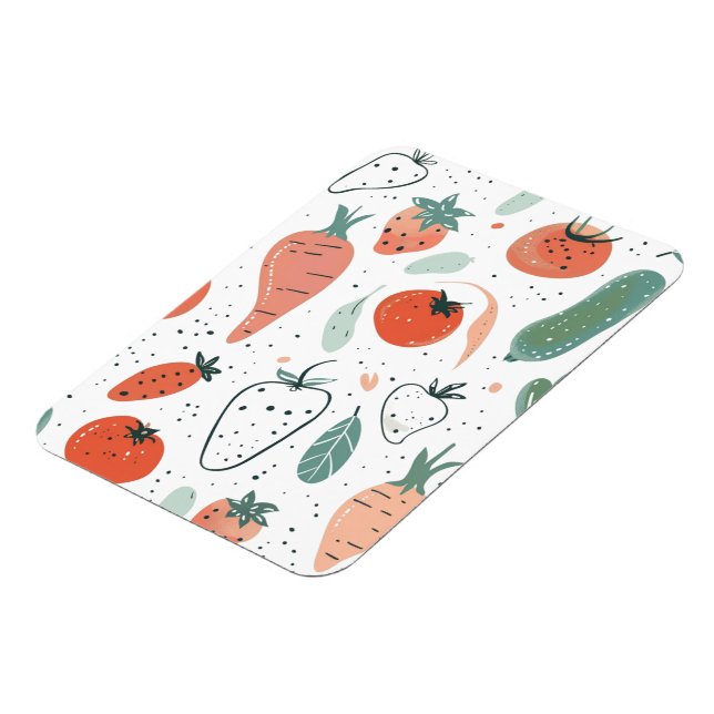 Hand drawn Vegetables Magnet (Left Side)