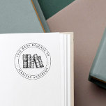Hand-drawn Vintage Books This Book Belongs To Name Rubber Stamp<br><div class="desc">Hand-drawn Vintage Books This Book Belongs To Name Rubber Stamp.</div>