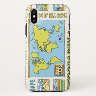 Hand Drawn Vintage Geography Illustration Case-Mate iPhone Case