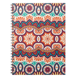 Hand-drawn, vintage Islamic decorative elements. Notebook