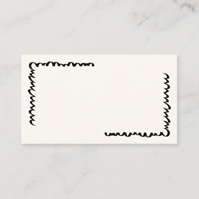 Hand Drawn Vintage Whimsical Name Cards (Front)