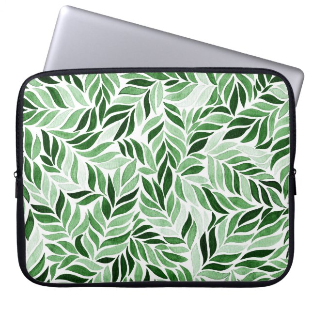 Hand-Drawn Watercolor Abstract Seamless Pattern Laptop Sleeve (Front)