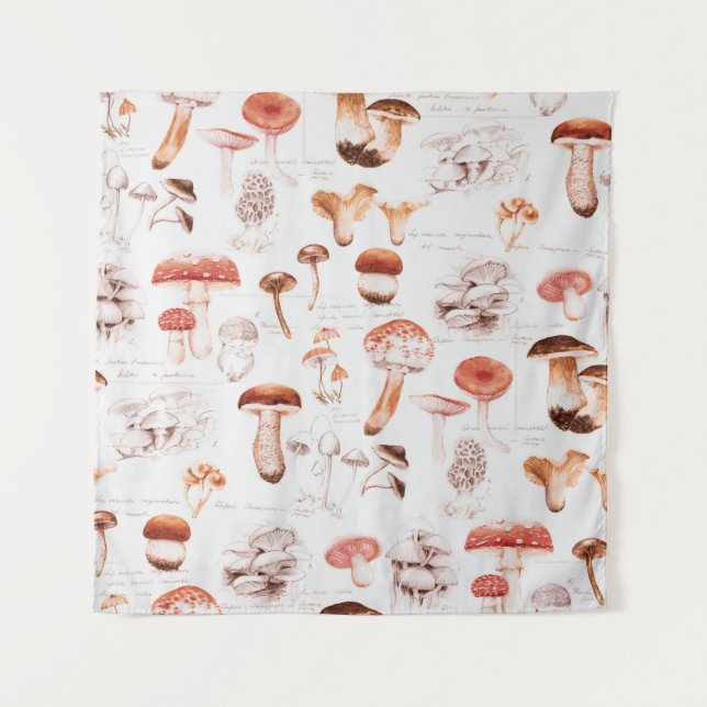 Hand-drawn watercolor seamless pattern of the diff tapestry (Front)