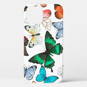 Hand drawn watercolor seamless pattern with colorf iPhone 12 case