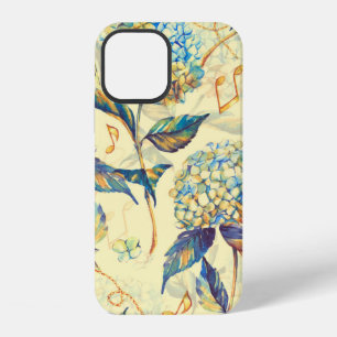 Hand-drawn watercolor seamless pattern with summer iPhone 12 case