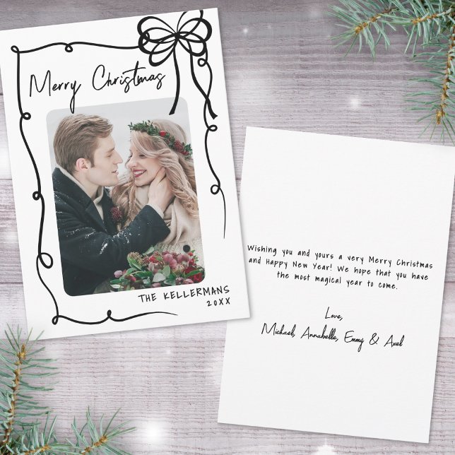 Hand Drawn Whimsical Christmas Holiday Card (Hand Drawn Whimsical Christmas Holiday Card)