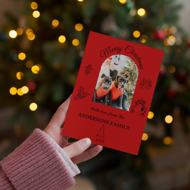 Hand drawn whimsical Flat Holiday Card (Creator Uploaded)