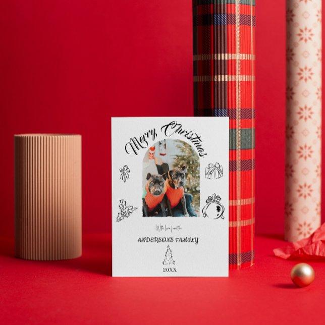 Hand drawn whimsical Flat Holiday Card (Creator Uploaded)
