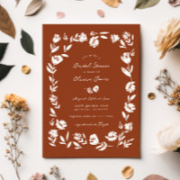 Hand Drawn Whimsical Flower Border Bridal Shower