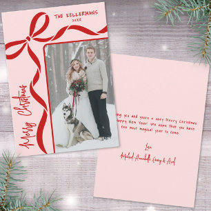 Hand Drawn Whimsical Merry Christmas Holiday Card