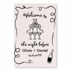 Hand Drawn Whimsical Quirky Rehearsal Dinner Sign