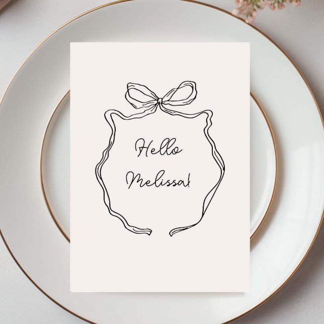 Hand Drawn Whimsical Ribbon border menu with name (Creator Uploaded)