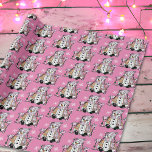 Hand drawn Whimsical Snowman Christmas   Wrapping Paper<br><div class="desc">A cute festive snowman with pink scarf hat and mittens festive holiday Christmas wrapping paper.</div>