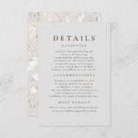 Hand-drawn Wildflowers Pattern Wedding Details