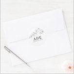 Hand-drawn Wildflowers Simple Elegant Minimalist  Classic Round Sticker<br><div class="desc">Wildflowers minimalist stickers</div>