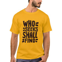 Hand Drawn Words phrase Who Seeks Shall Find