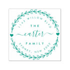 Hand Drawn Wreath Family Name Return Address