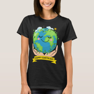 Hand Earth Global Warming Climate Change Awareness T-Shirt