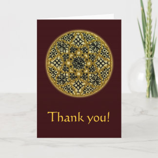 Hand embroidered greeting card
