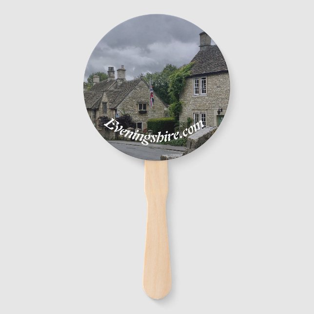 Hand Fan Evening Shire (Back)